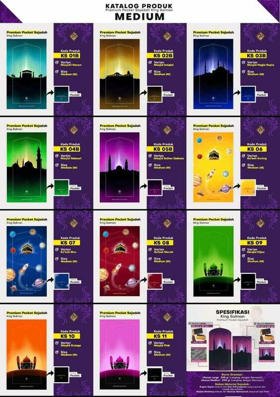 Premium Pocket Sajadah King SALMAN