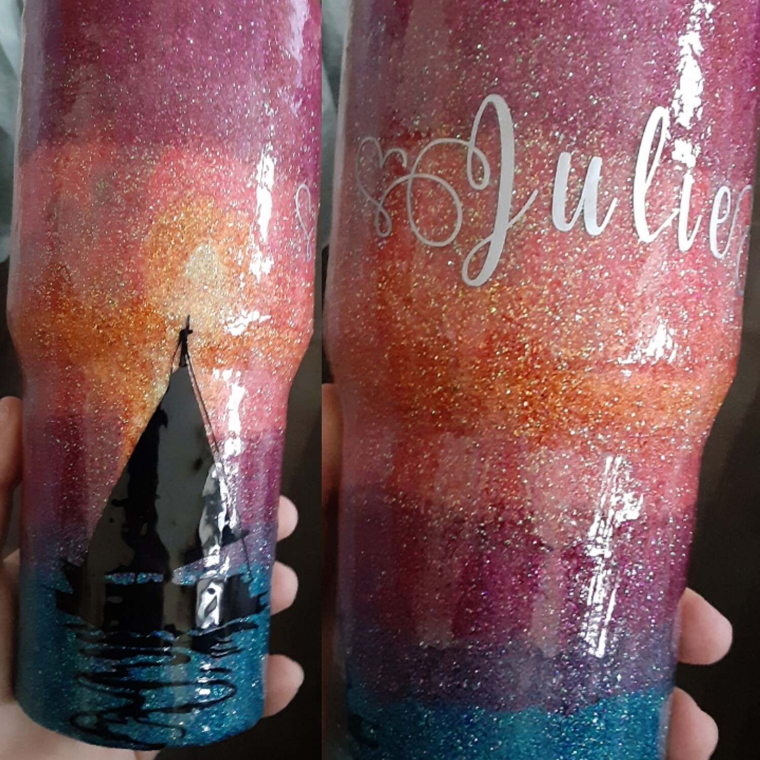 Custom Glitter Tumblers