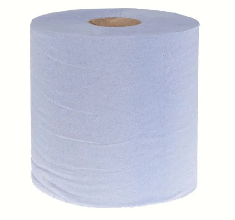 Blue cleaner's Tissue Roll