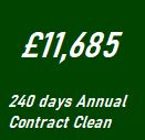 240 days Cleaning Annually