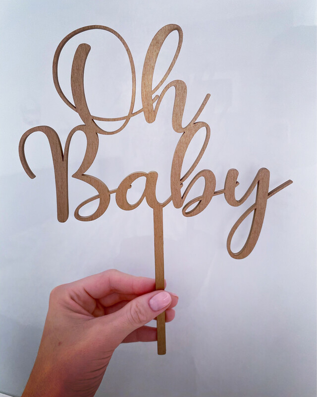 Cake-Topper &quot;Oh Baby&quot;