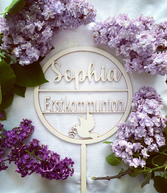 Personalisierter Erstkomunnion Cake Topper