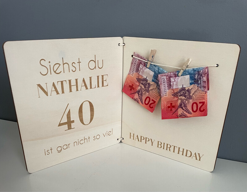 Carte d&#39;anniversaire &quot;Bargeld&quot;