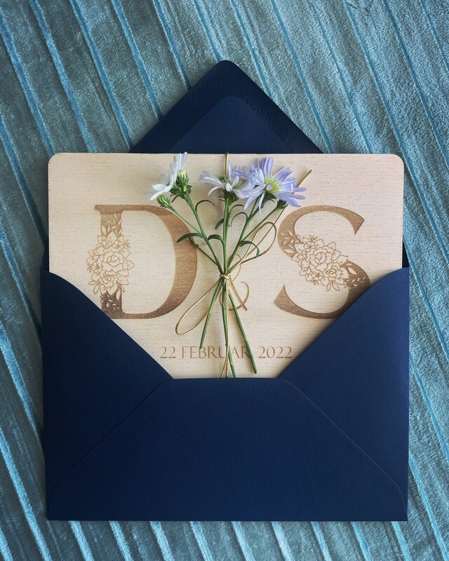Personalisierte Hochzeitskarte