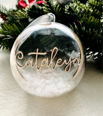 Weihnachtskugel &quot;Snow&quot;