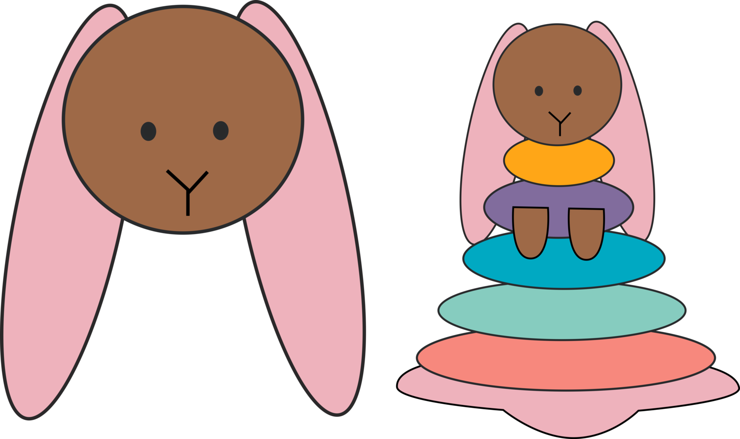 Tête de lapin pour pyramide