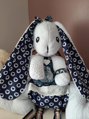 Noa le lapin - sac - doudou - range pyjama