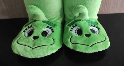 Broderie Grinch pour chaussons