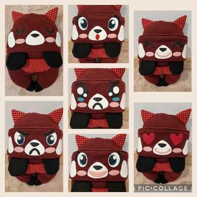 Le panda roux aux emotions + fichiers svg