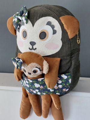 Le LOT de Sacapluches - Renard, biche, ours, panda, loutre, singe