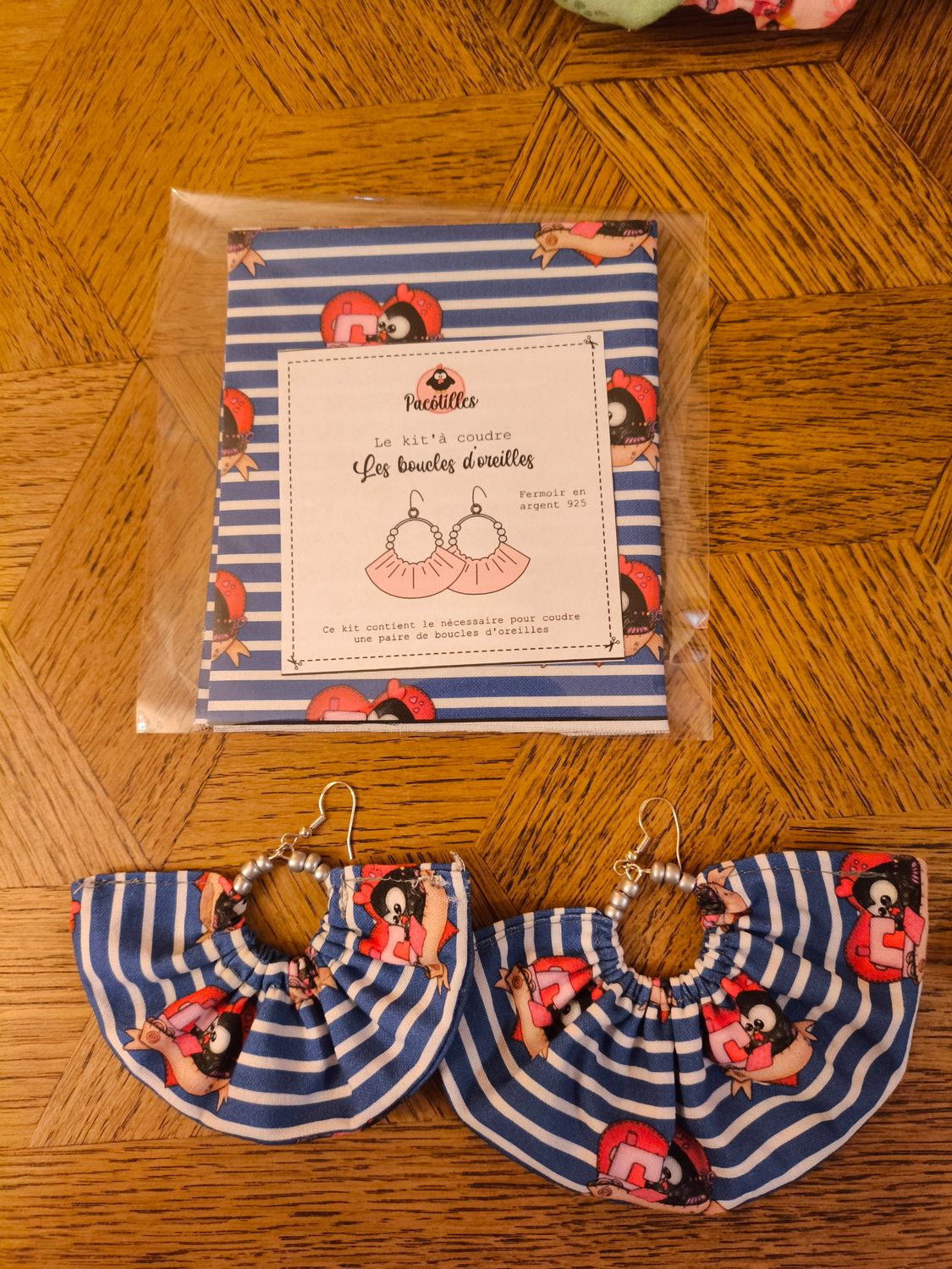 Kit boucle d&#39;oreille - Suzanne couture