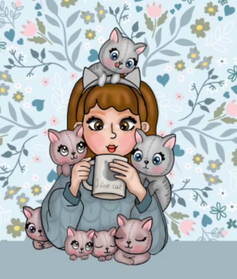 Coupon pause cafe, Taille: S - 17x17 cm