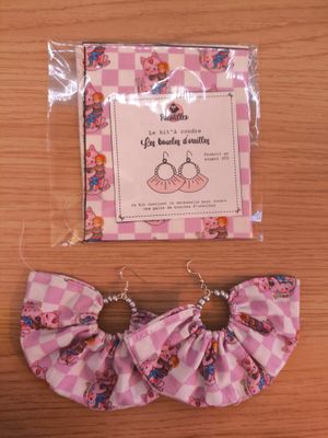 Kit boucle d&#39;oreille - arc en ciel
