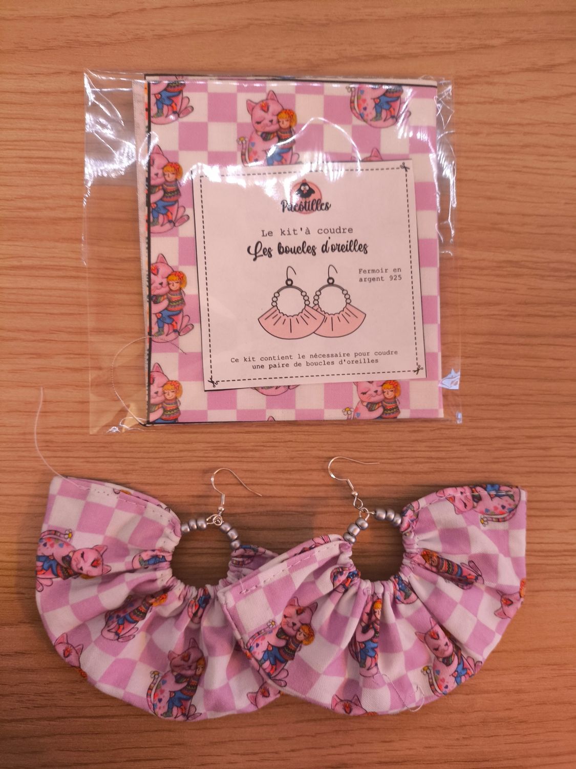 Kit boucle d&#39;oreille - arc en ciel