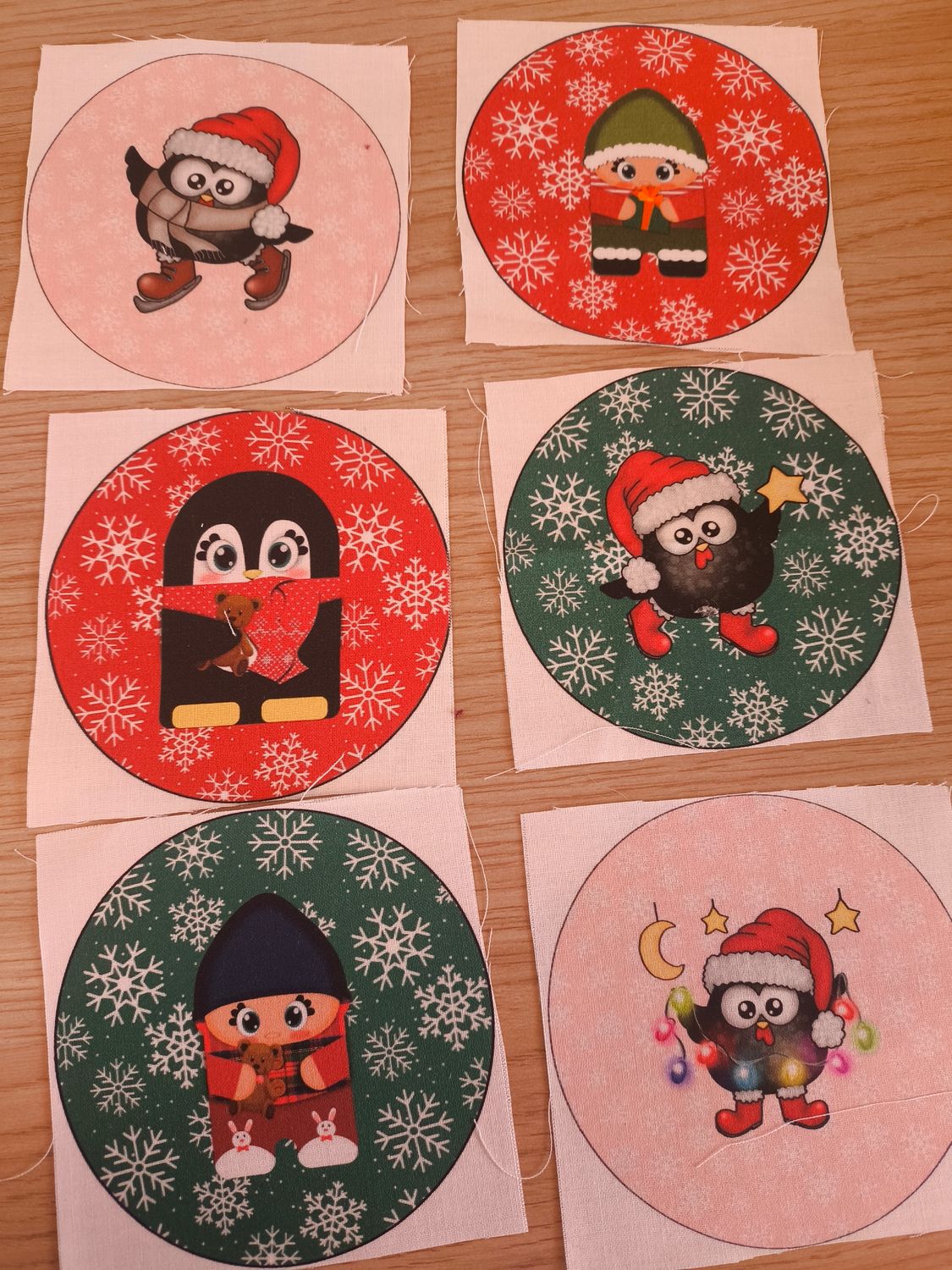 Coupons 10x10 cm : Noël x6