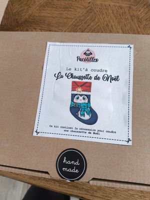 Kit La chaussette de Noel - Pingouin