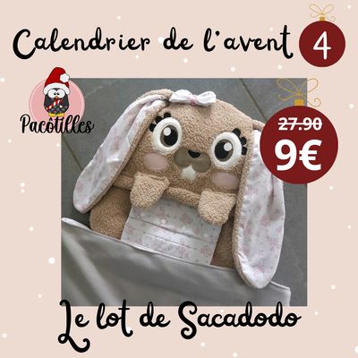 Lot Sacadodo lapin herisson ecureuil panda roux