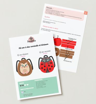 Tuto kit sac à dos coccinelle - herisson