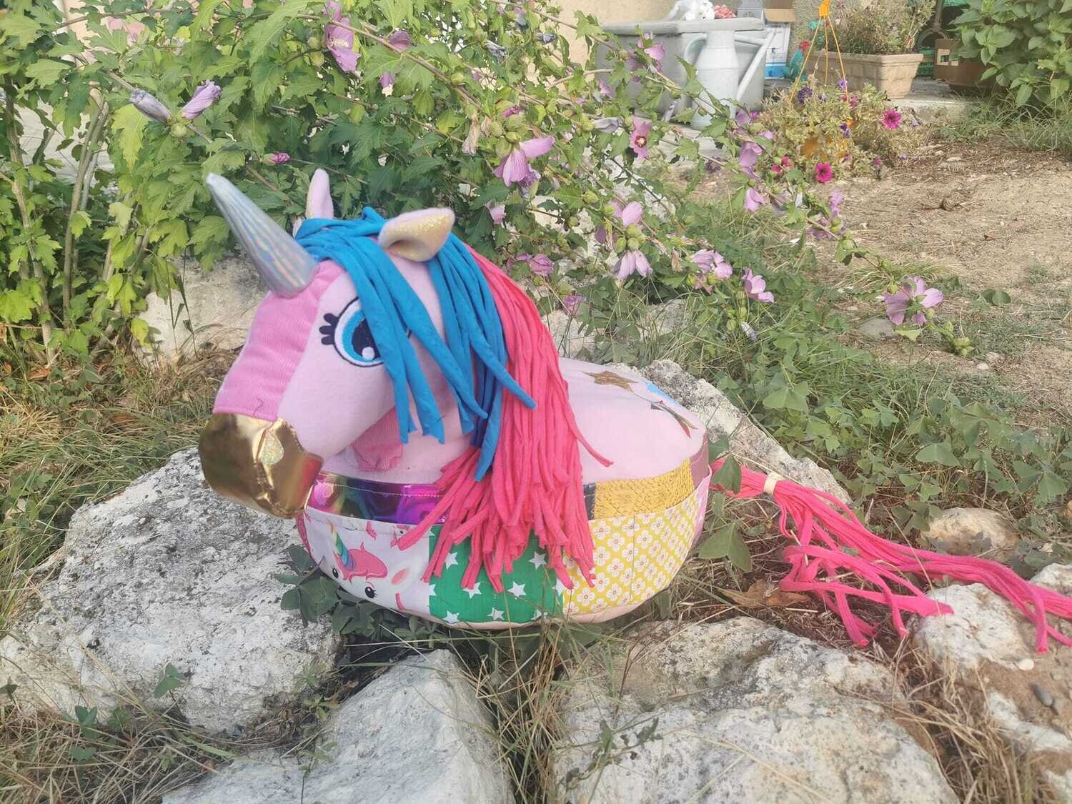 Pouf cheval - licorne