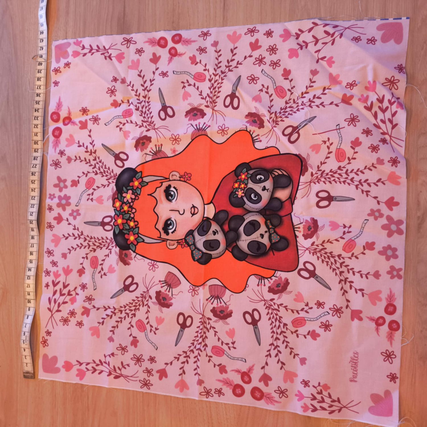 Coupon fille aux pandas