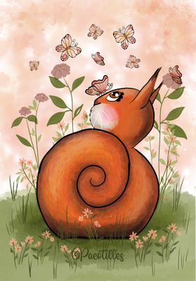 Coupon Ecureuil papillons