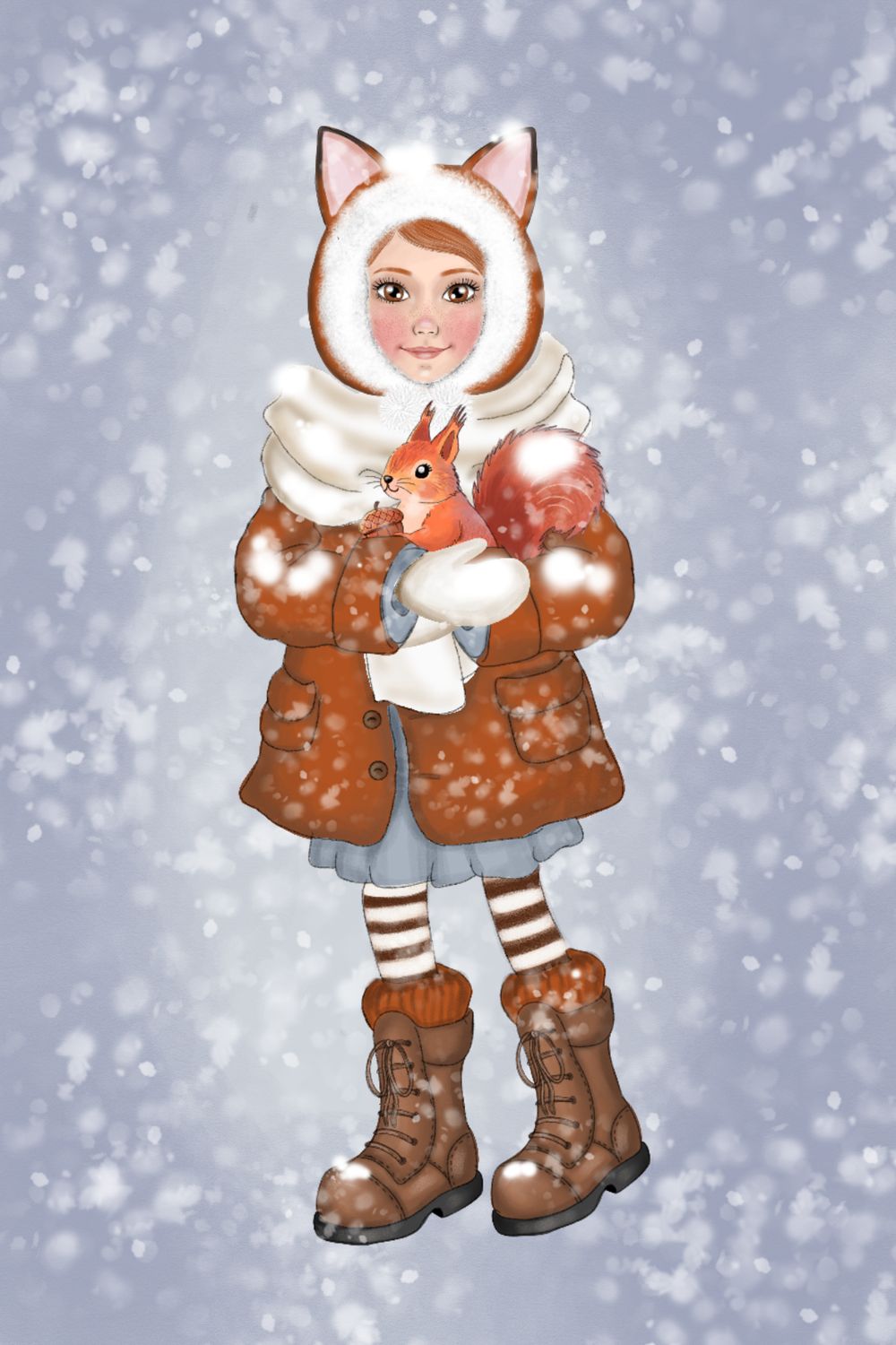 Coupon Fille ecureuil