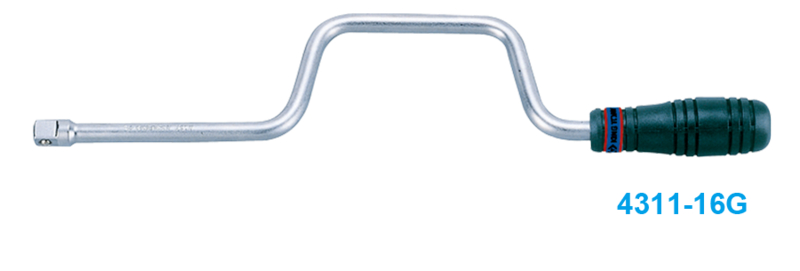 1/2 DR.SPEEDER HANDLE 16 RUBBER CHROME - KING TONY