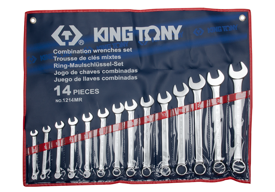 14pcs 10-32mm COMBINATION WRENCH SET METRIC - KING TONY