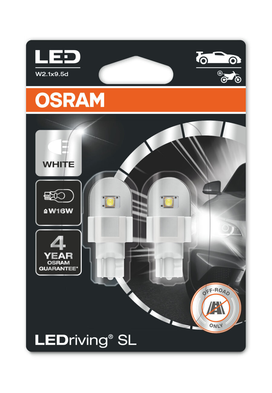 LEDRIVING 12V - W16W - WHITE OSRAM