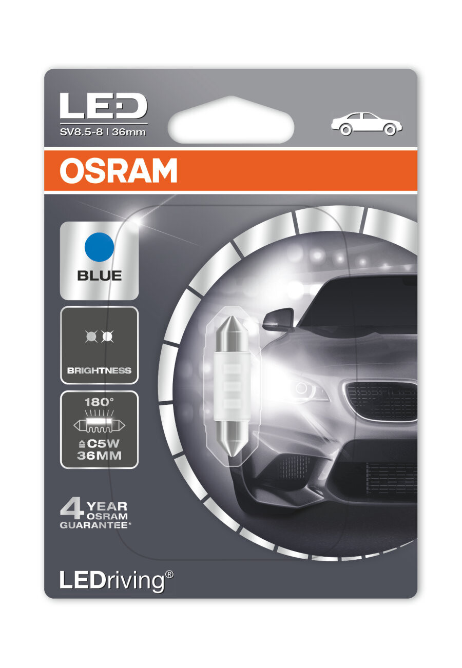 LED Лампочки C5W 36MM BLUE OSRAM