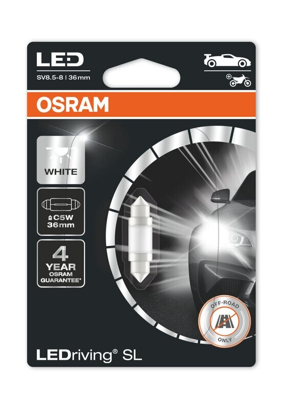 LED Лампочки SL C5W WHITE OSRAM