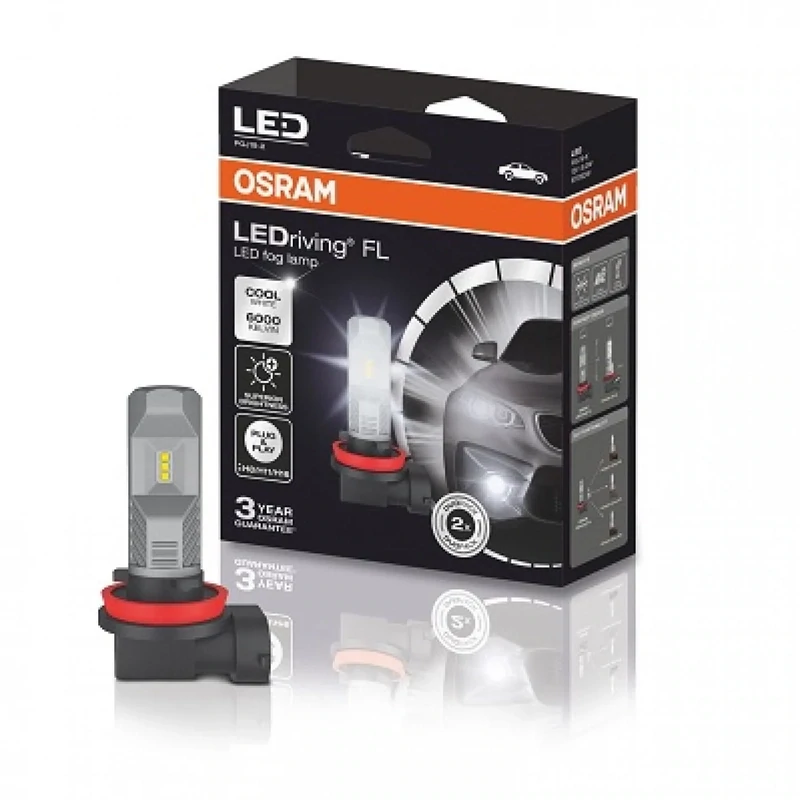 LED OSRAM 12V 55W PGJ19-2 H8 H11 H16