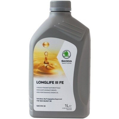 0W30 Моторное масло VAG LONGLIFE III FE 1L (SKODA)