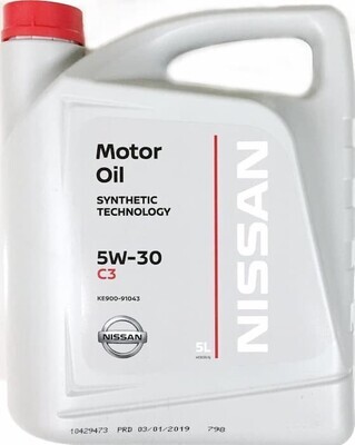 5W30 C3 Моторное масло NISSAN 5L
