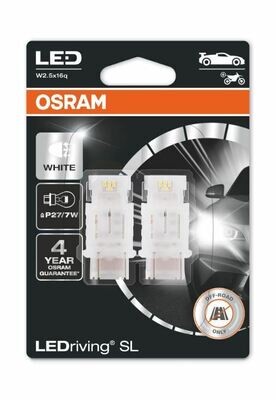 LED лампочки 12V P27/7W белый OSRAM