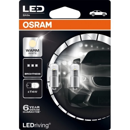LED лампочки 12V T4W  белый OSRAM