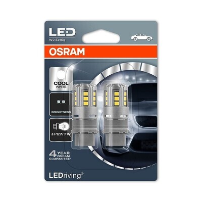 LED 1W 12V W2.5x16q (P27/7W) 2шт OSRAM