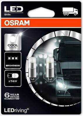 LED лампочки 24V T4W COOL белый OSRAM