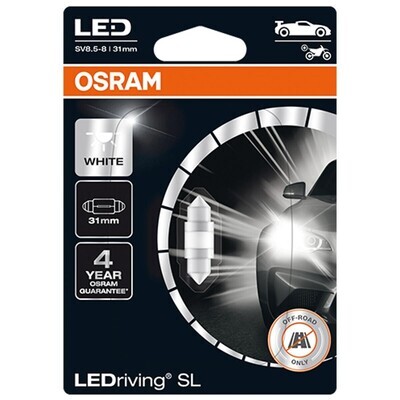 LED Лампочки 12V 31MM - WHITE OSRAM