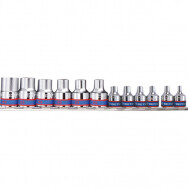 Набор головок 1/2”+3/8” (12шт.), KING TONY