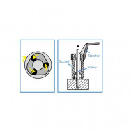 4 pcs 1/2 DR. ROLLER STUD EXTRACTOR SOCKET SET - KING TONY - 9TD014MR