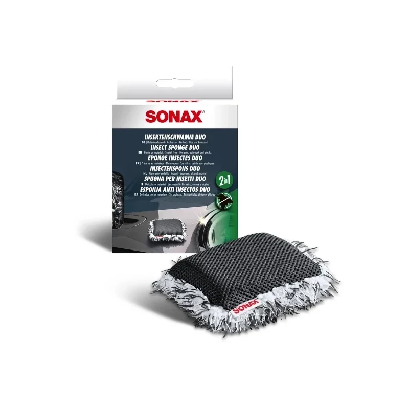 Губка SONAX для удаления насекомых, двусторонняя.