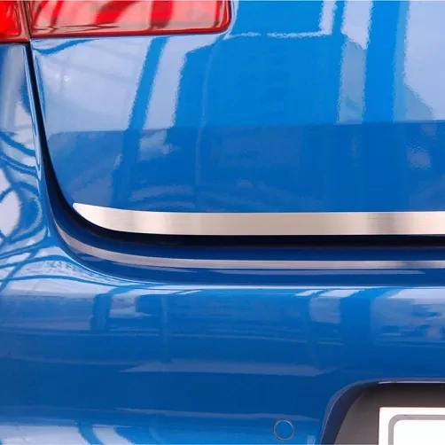 Накладка из нержавейки по краю багажника Ford Focus II Combi (2004 - 2007) - матовая