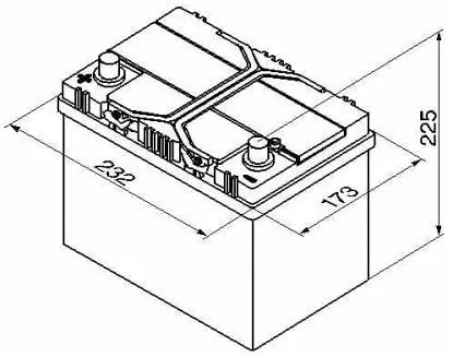 VARTA - D48  60AH 540A  + -- - 5604110543132 VARTA