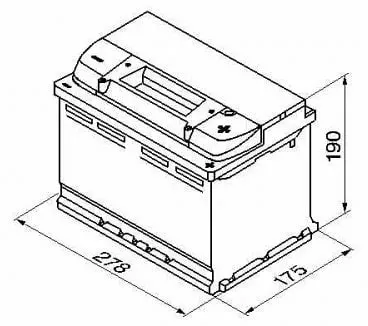SILVER DYN E44 77Ah 780A 278X175X190 -/+ - 5774000783162 VARTA