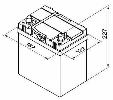 KÄIVITUSAKU BLUE DYN A14 40Ah 330A 187X127X207 -/+ - 5401260333132 VARTA