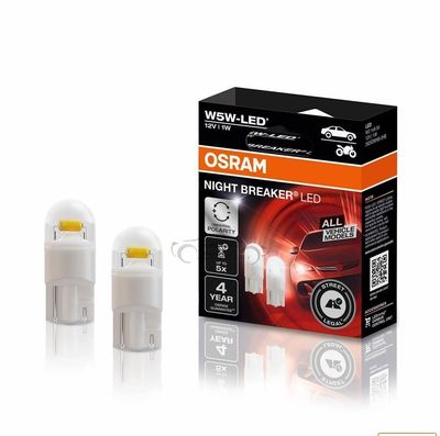 LED W5W Night Breaker GEN 2 (2 tk) 5700K 12V 1W OSRAM LED W5W Night Breaker GEN 2 (2 tk) 5700K 12V 1W OSRAM