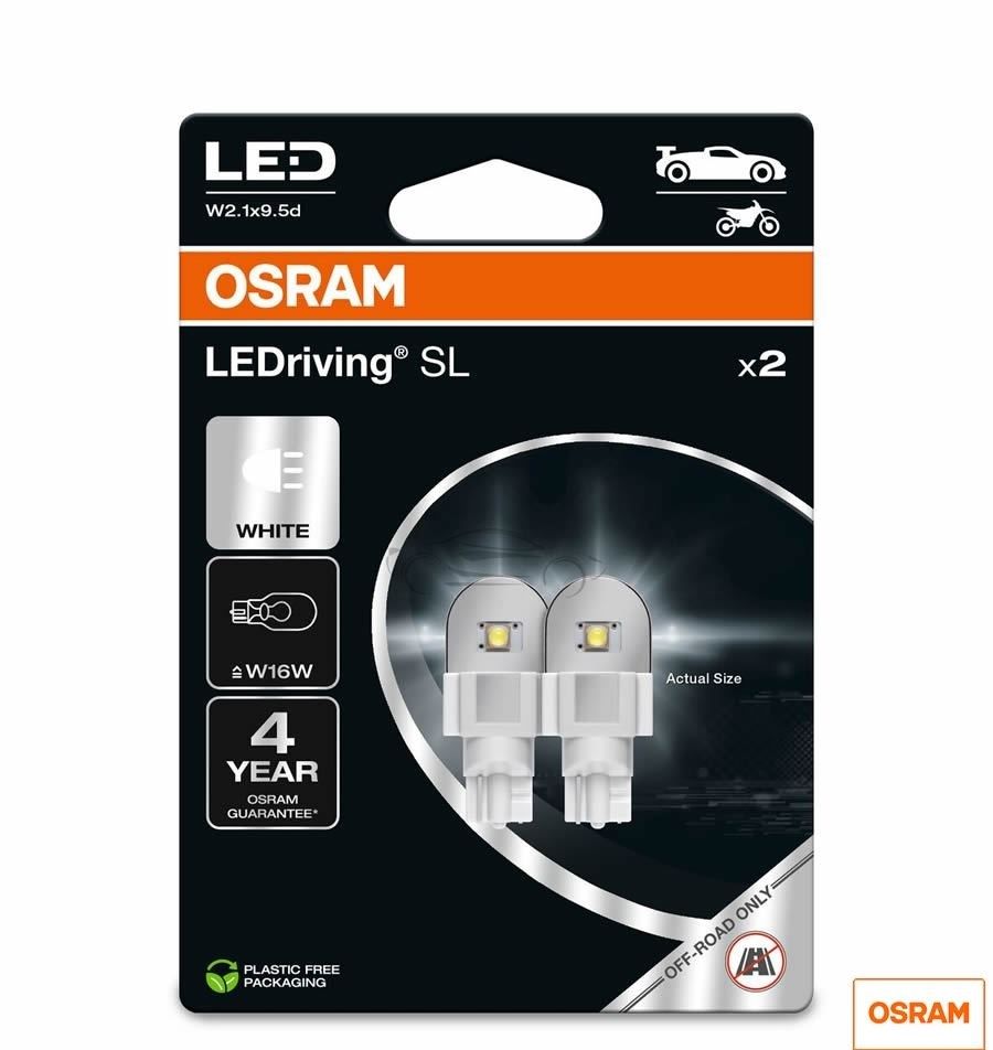 LEDRIVING 12V - W16W - WHITE OSRAM