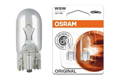 W5W 12V W2.1x9.5d 2tk OSRAM W5W 12V W2.1x9.5d 2tk OSRAM