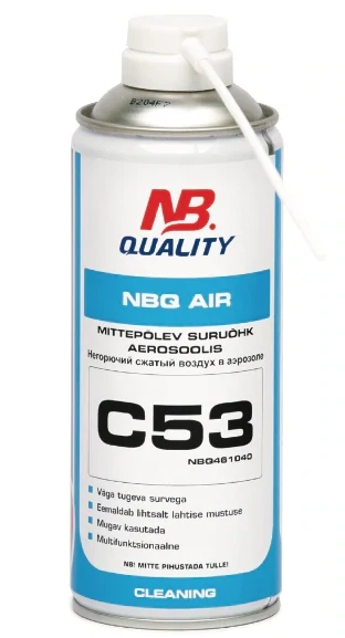 Mittepõlev suruõhk aerosoolis C53 400ml - NBQ461040